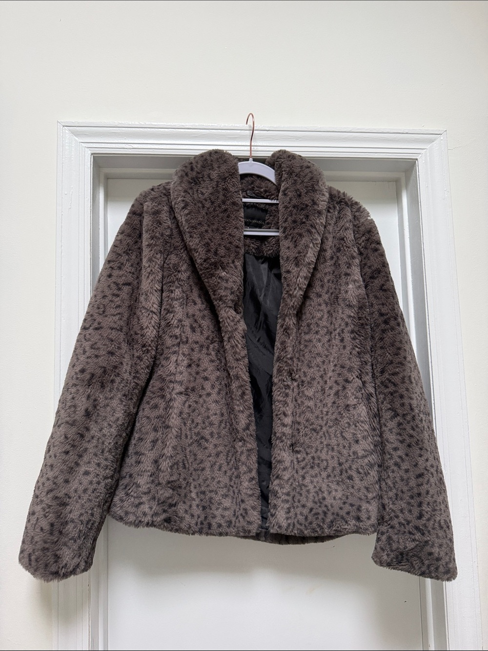 Weatherproof Women's Faux Fur Teddy Jacket in Brown